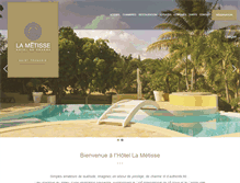 Tablet Screenshot of hotel-lametisse.com